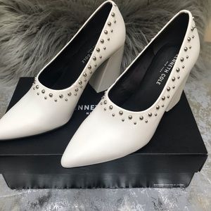 NEW🖤 White Leather Shoe by Kenneth Cole New York Size 8.5